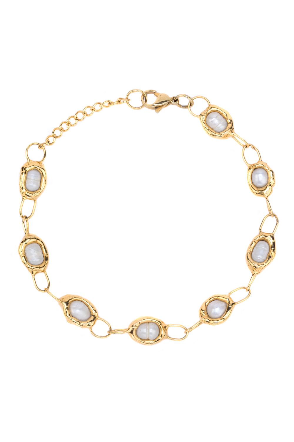 Pearl Link Chain Bracelet