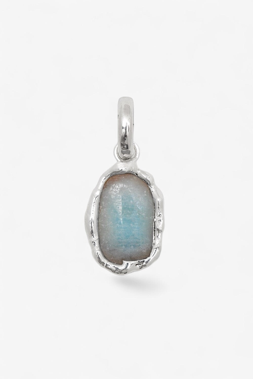 Aquamarine Charm in Silver