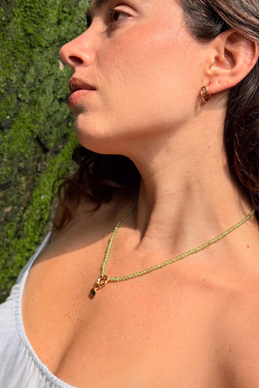 Beaded Peridot Necklace