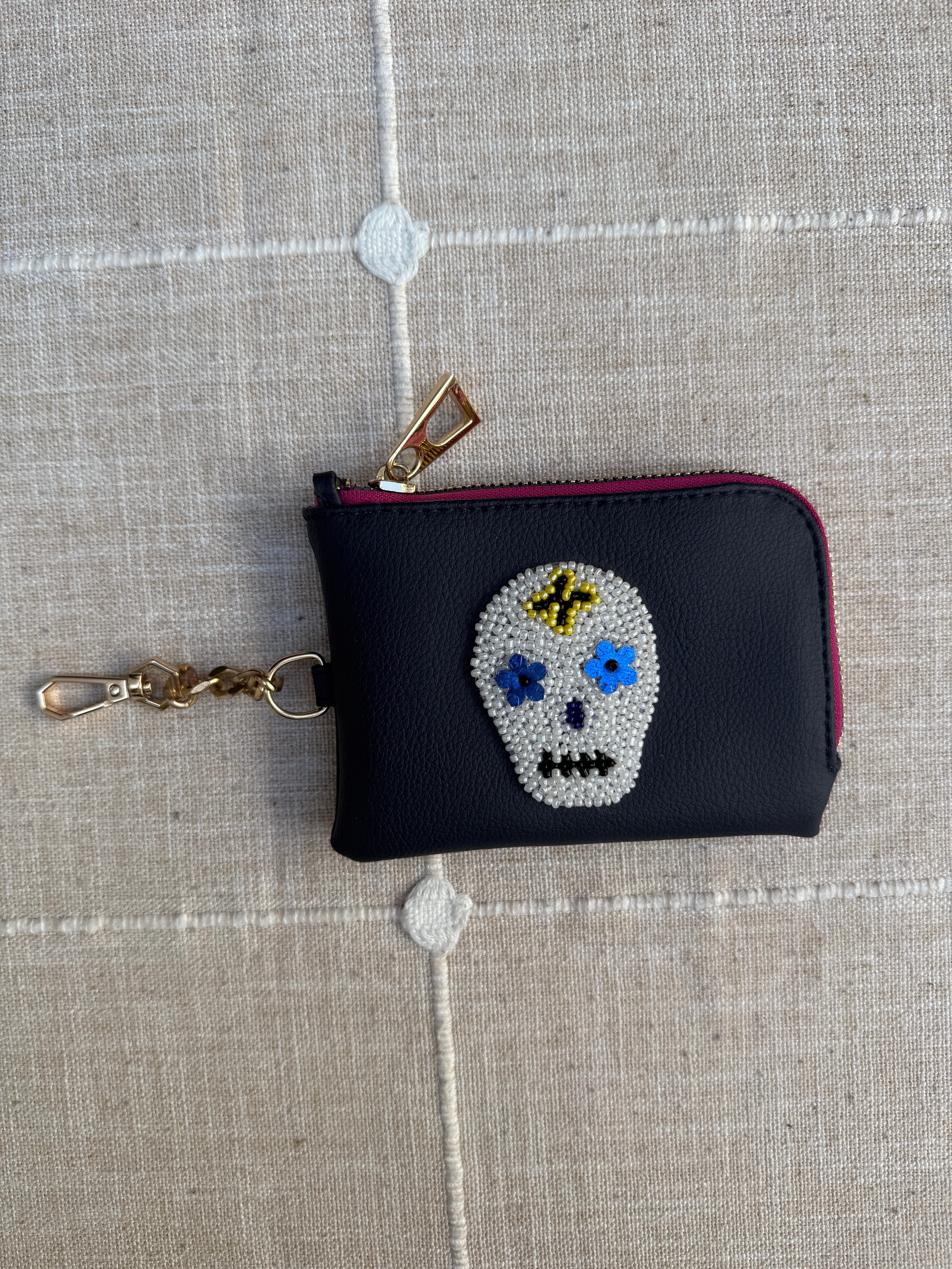 Black Skeleton Purse