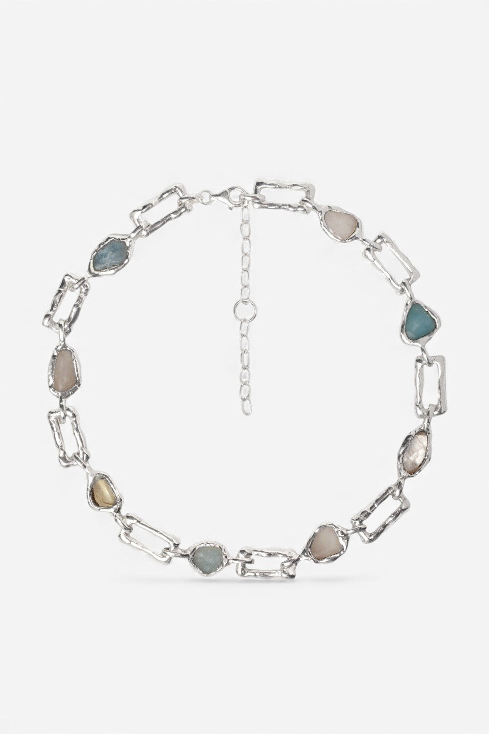 Chunky Love Chain Necklace in Silver