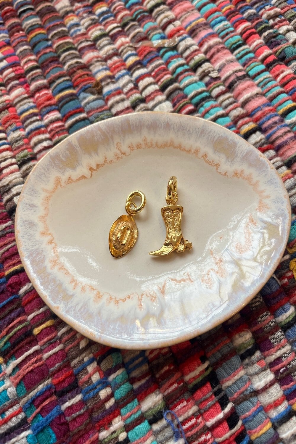 Cowboy Boot Charm in Gold