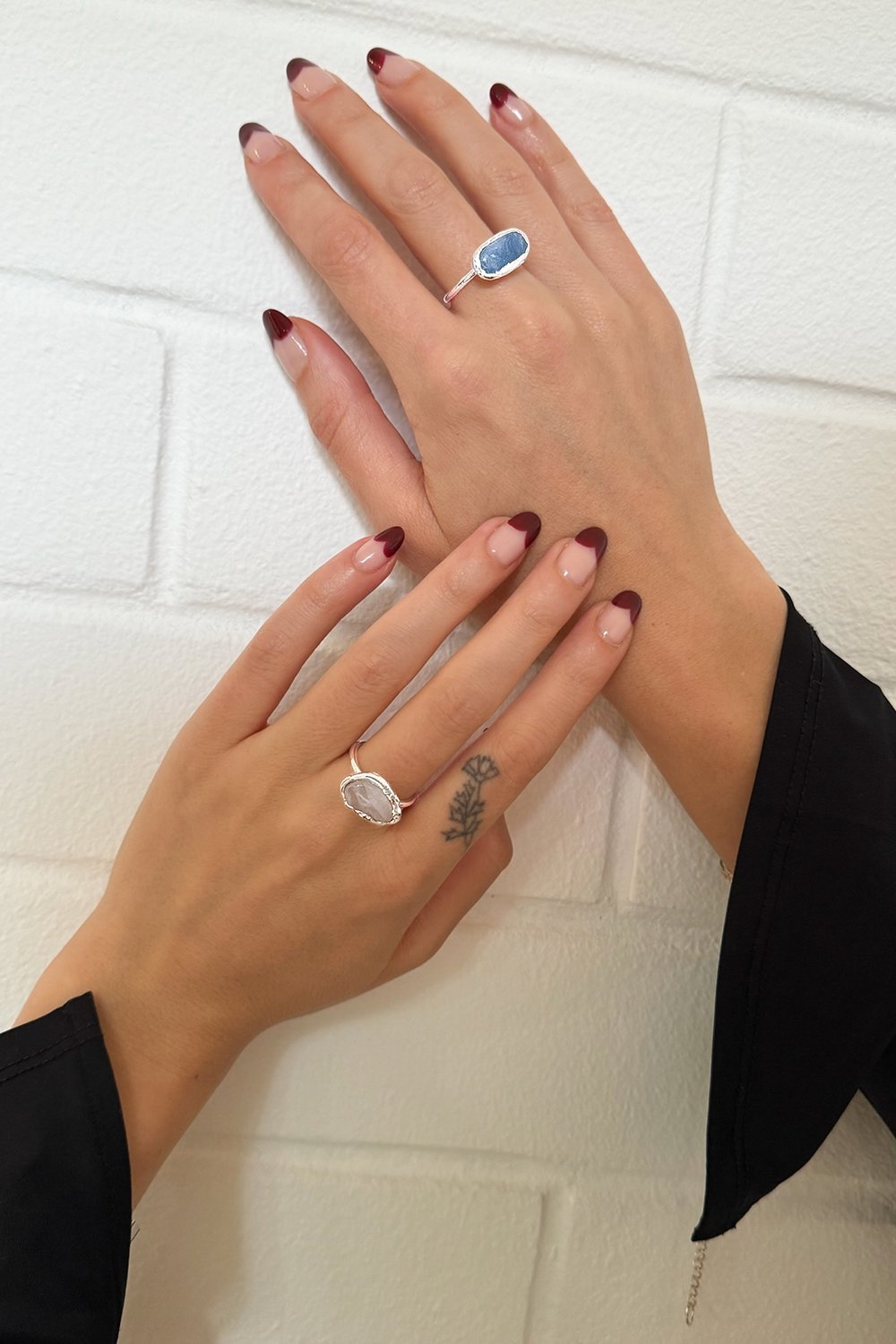 Crystal Aura Ring in Silver
