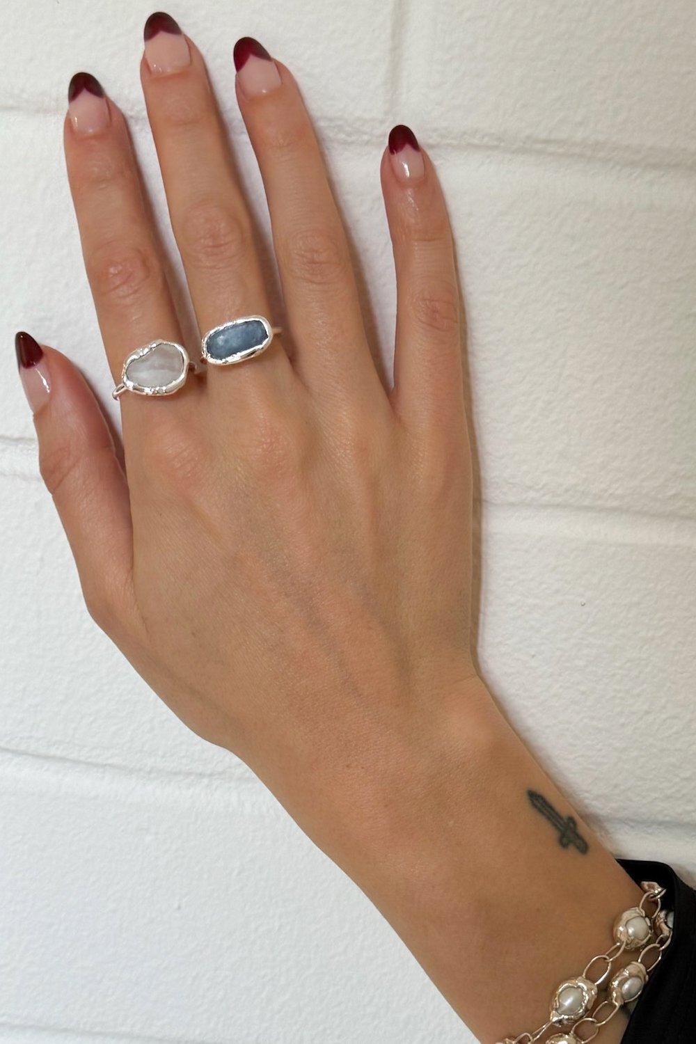 Crystal Aura Ring in Silver