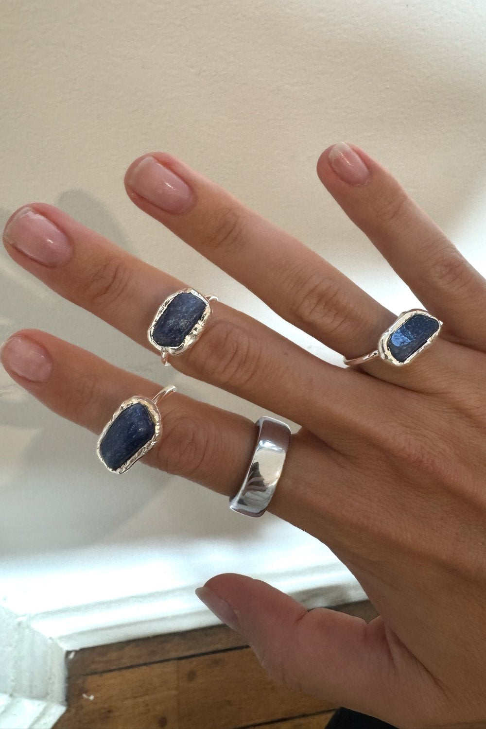 Crystal Aura Ring in Silver