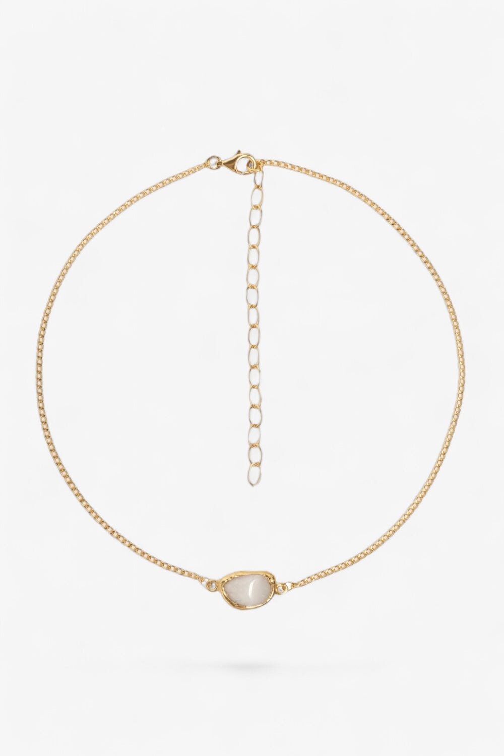 Crystal Chakra Necklace in Gold