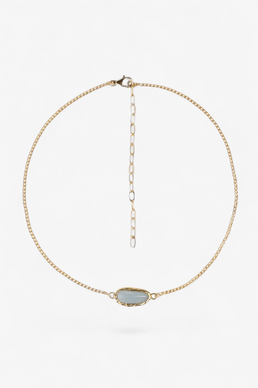Crystal Chakra Necklace in Gold