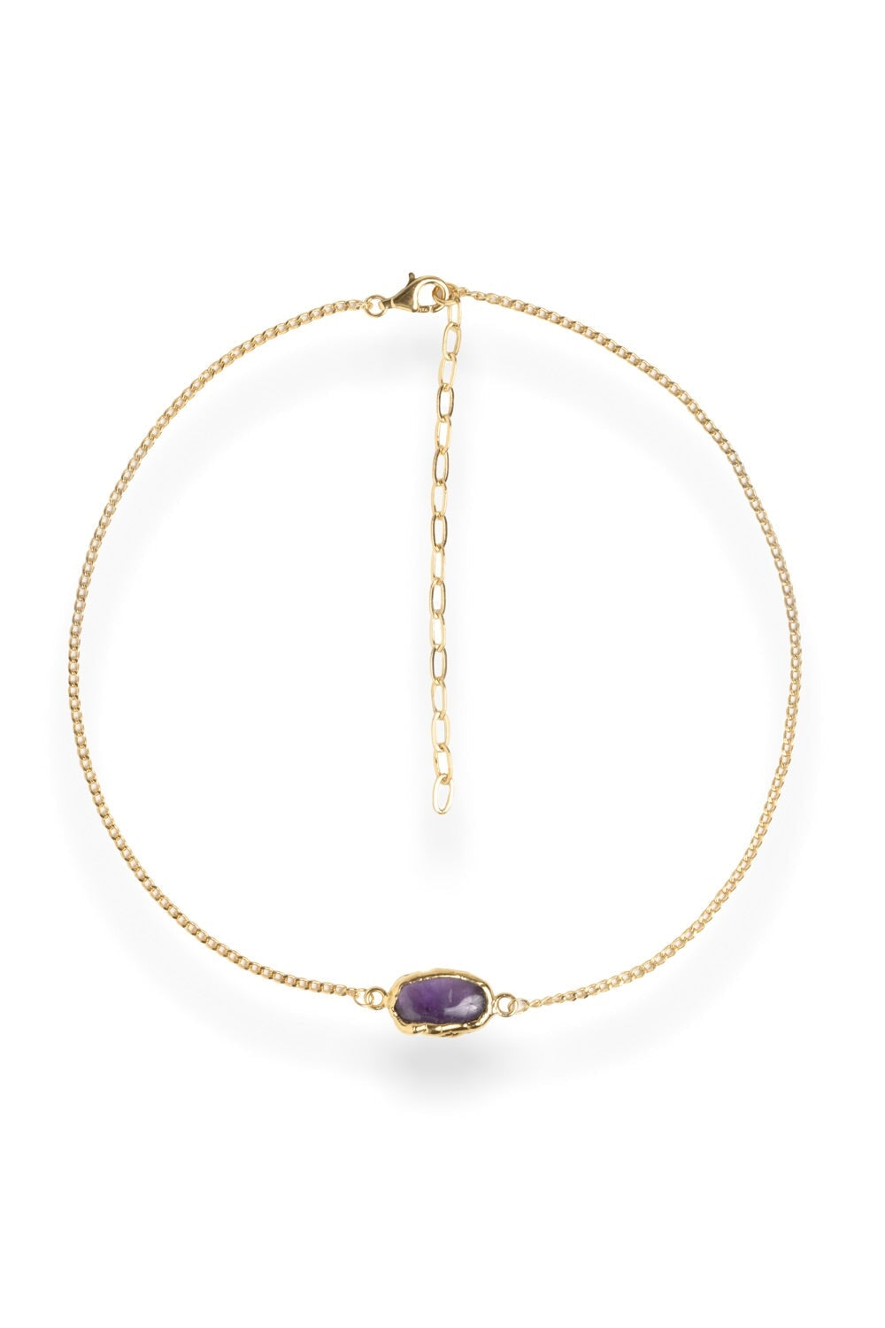 Crystal Chakra Necklace in Gold
