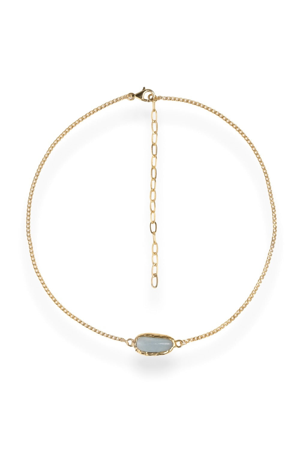 Crystal Chakra Necklace in Gold