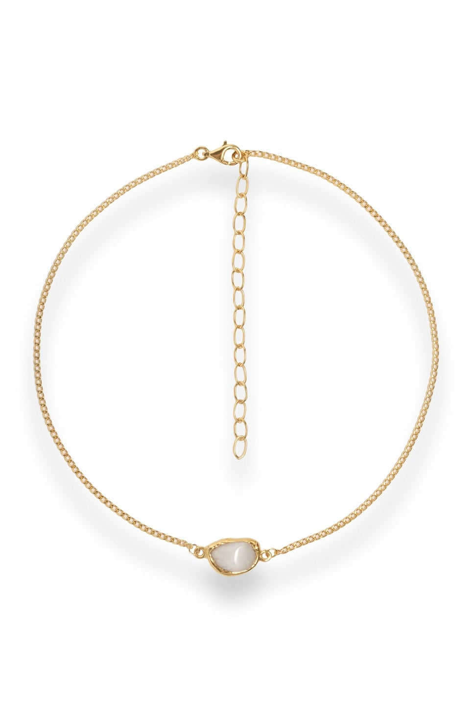 Crystal Chakra Necklace in Gold