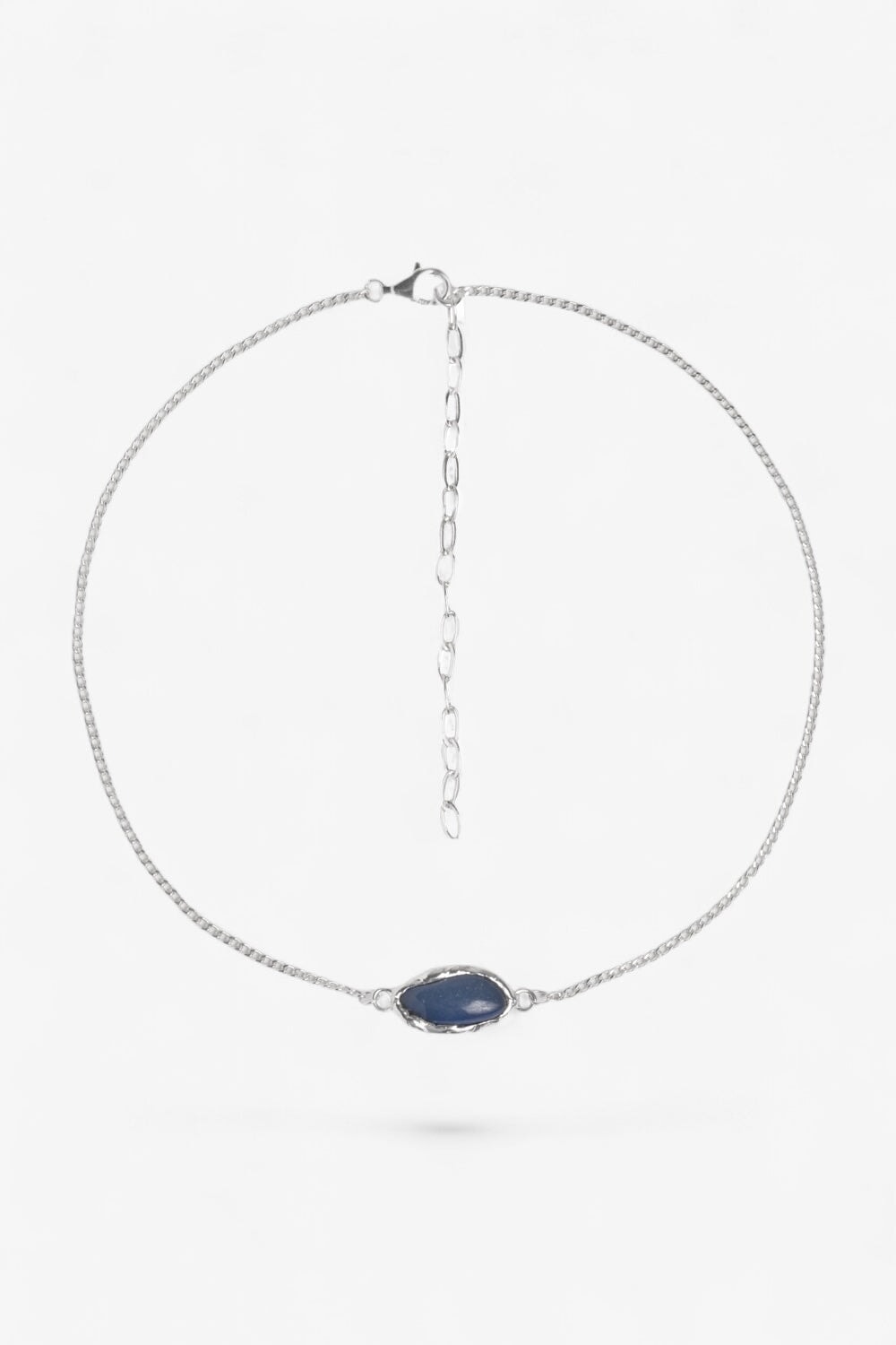 Crystal Chakra Necklace in Silver