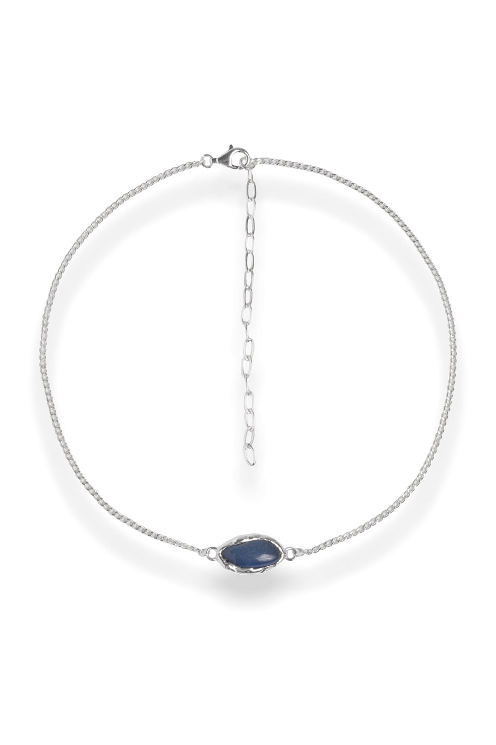 Crystal Chakra Necklace in Silver