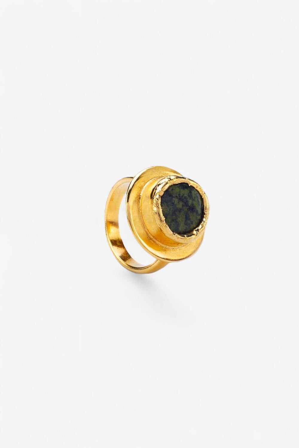 Crystal Planet Ring in Gold