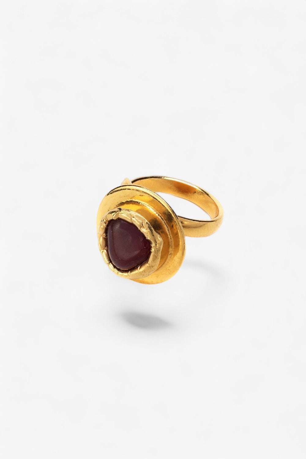 Crystal Planet Ring in Gold