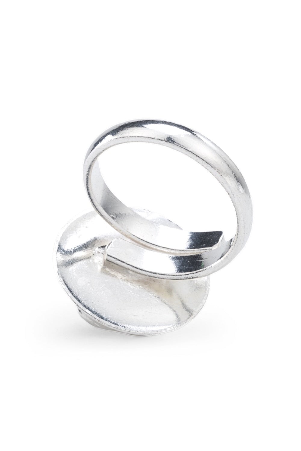 Crystal Planet Ring in Silver