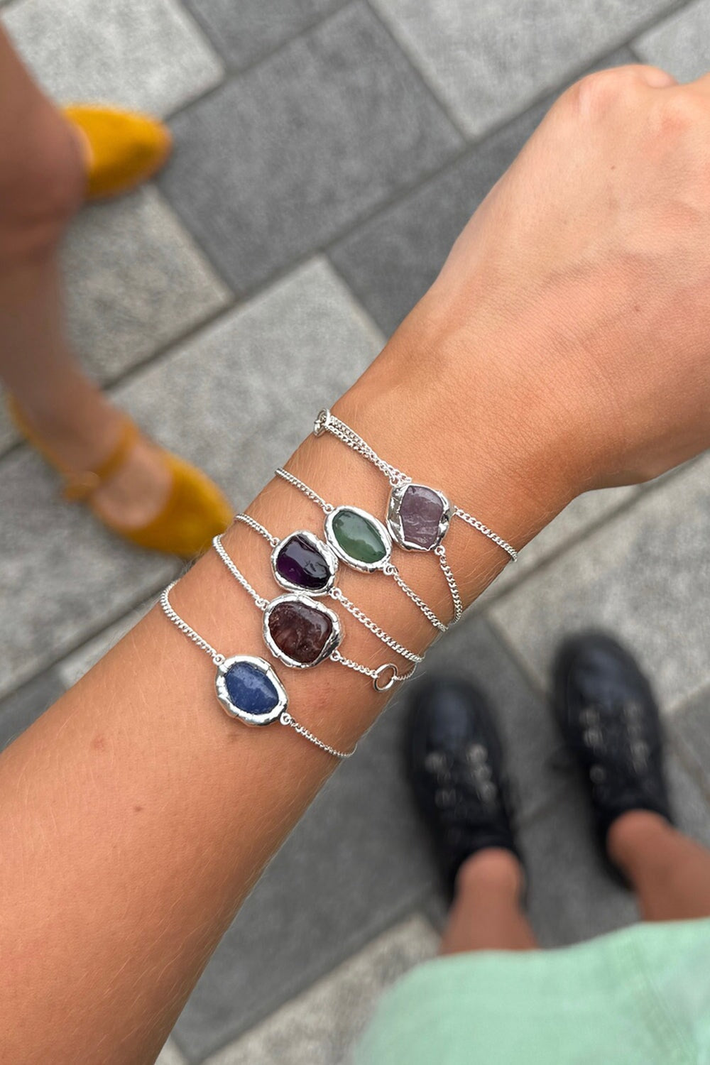 Cubana Long Necklace & Body Chain in Silver