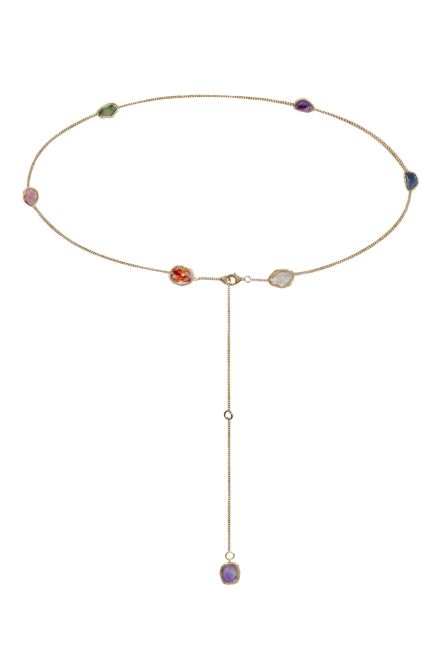 Cubana Long Necklace & Body Chain in Gold