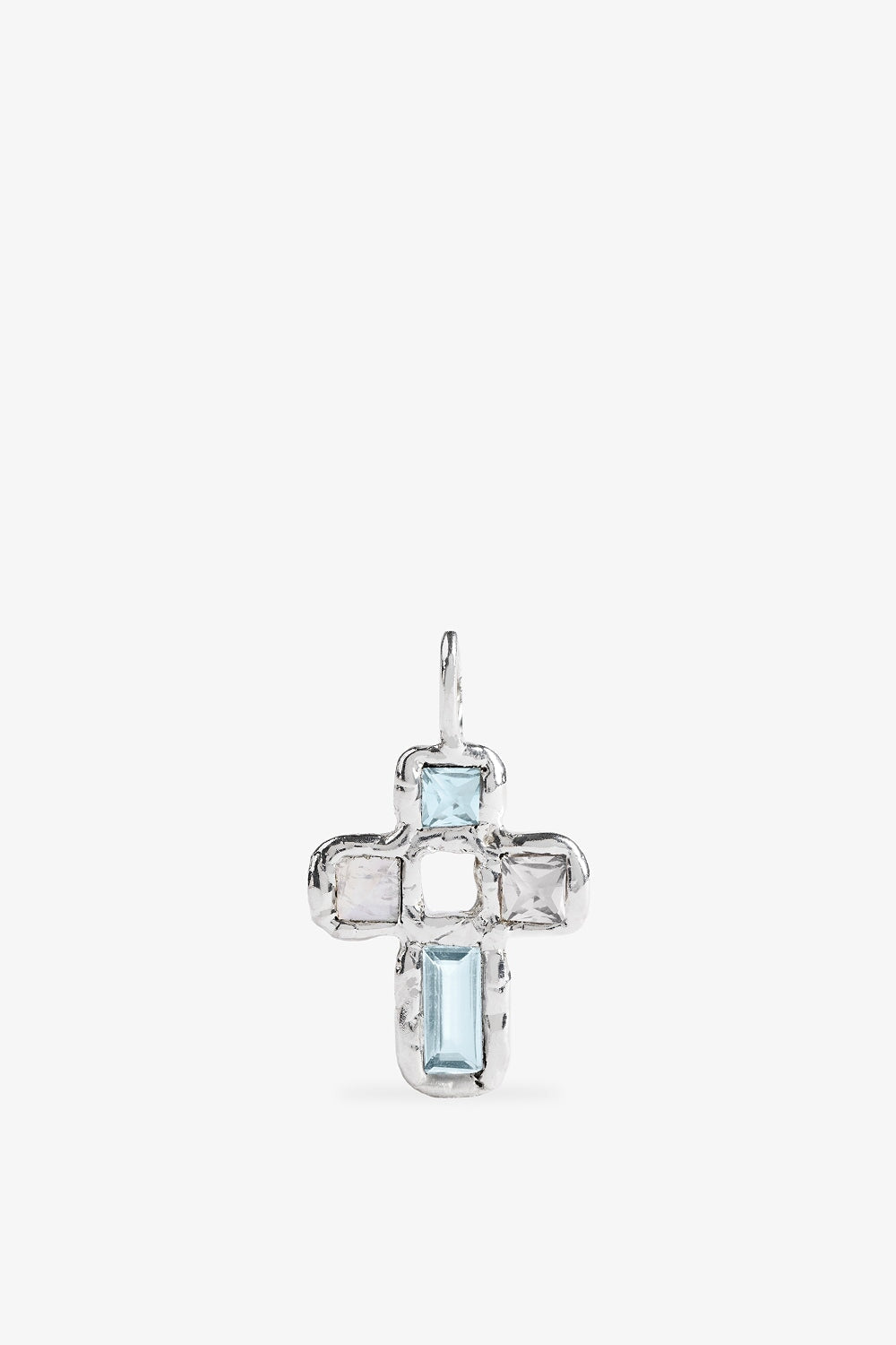 Cut Gems Cross Pendant