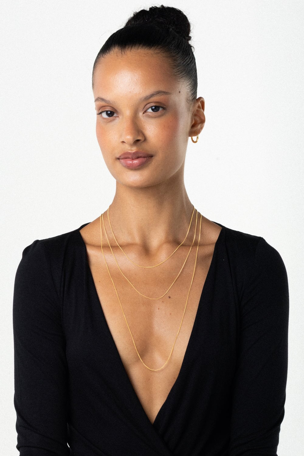 Delicate Cuban Chain Necklace in Gold