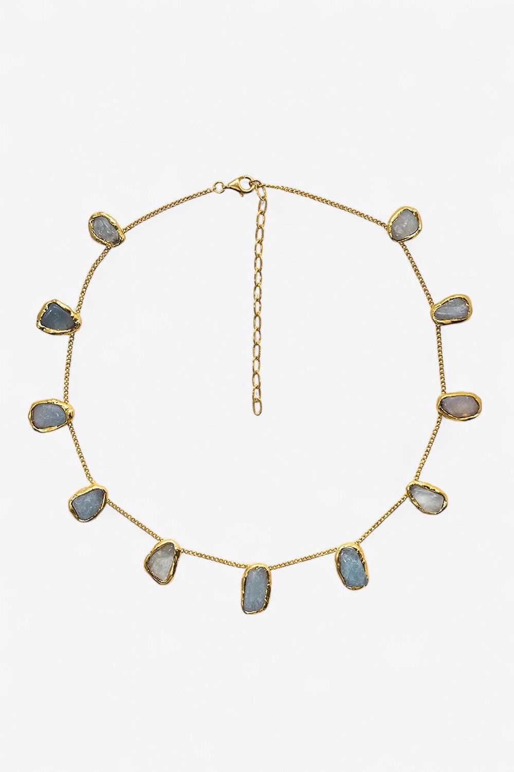 Gemstone Chain Necklace in Gold