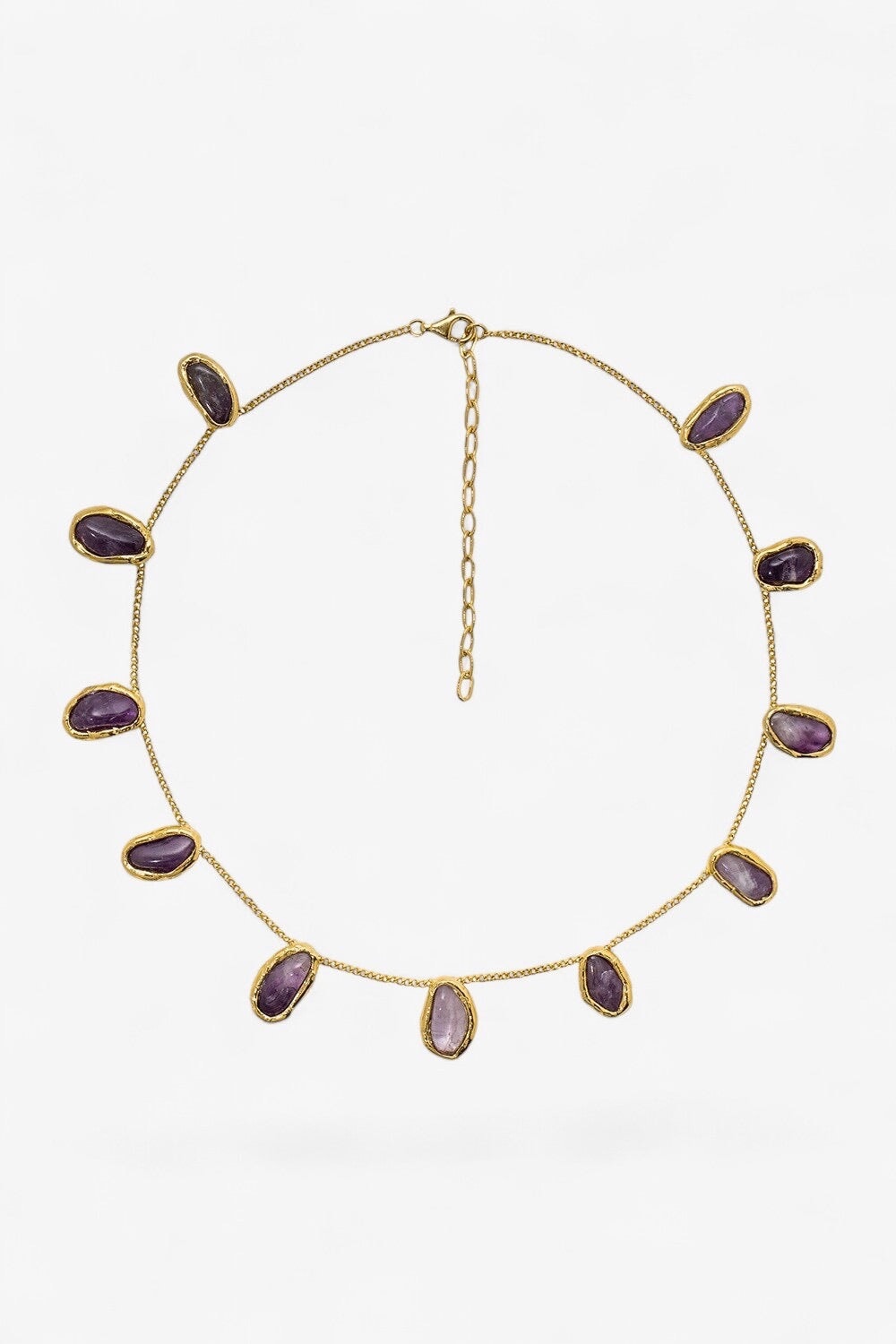 Gemstone Chain Necklace in Gold