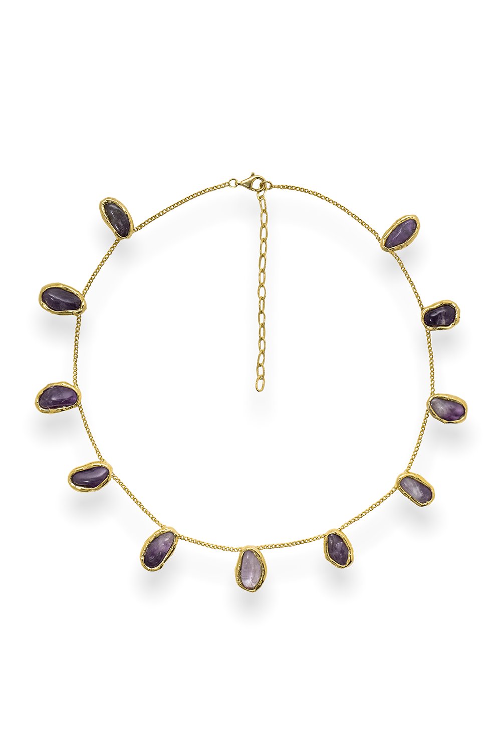 Gemstone Chain Necklace in Gold