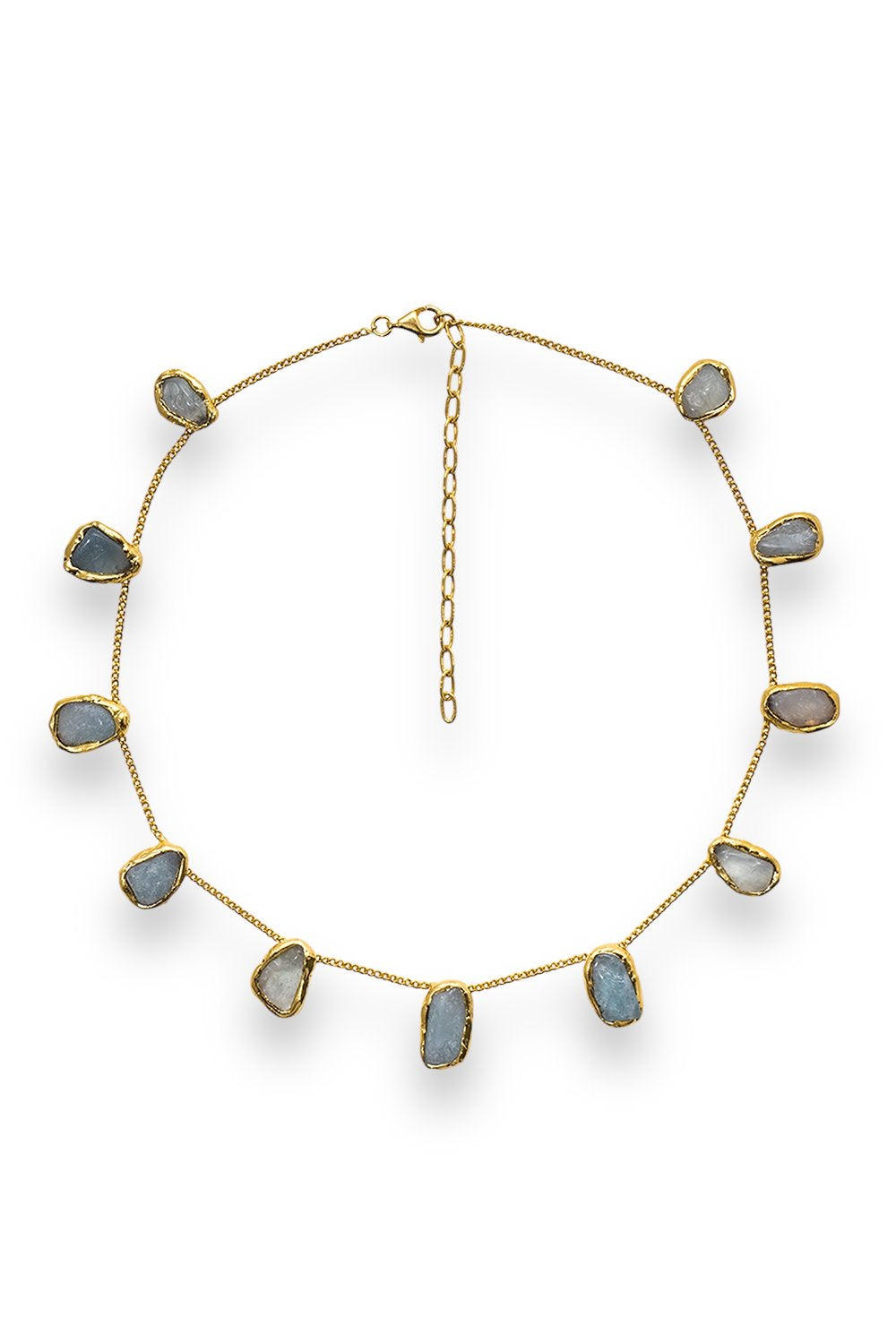 Gemstone Chain Necklace in Gold