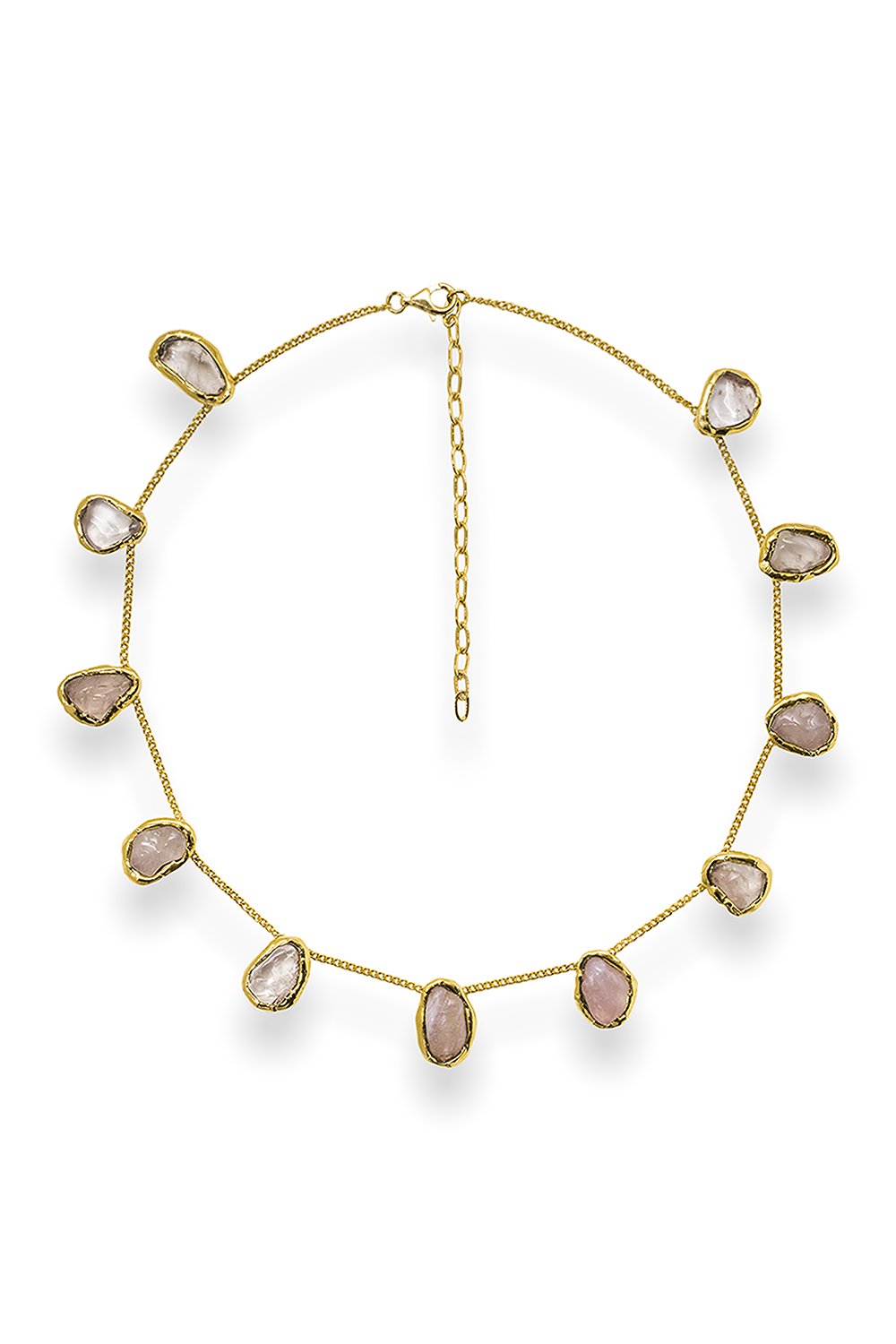Gemstone Chain Necklace in Gold