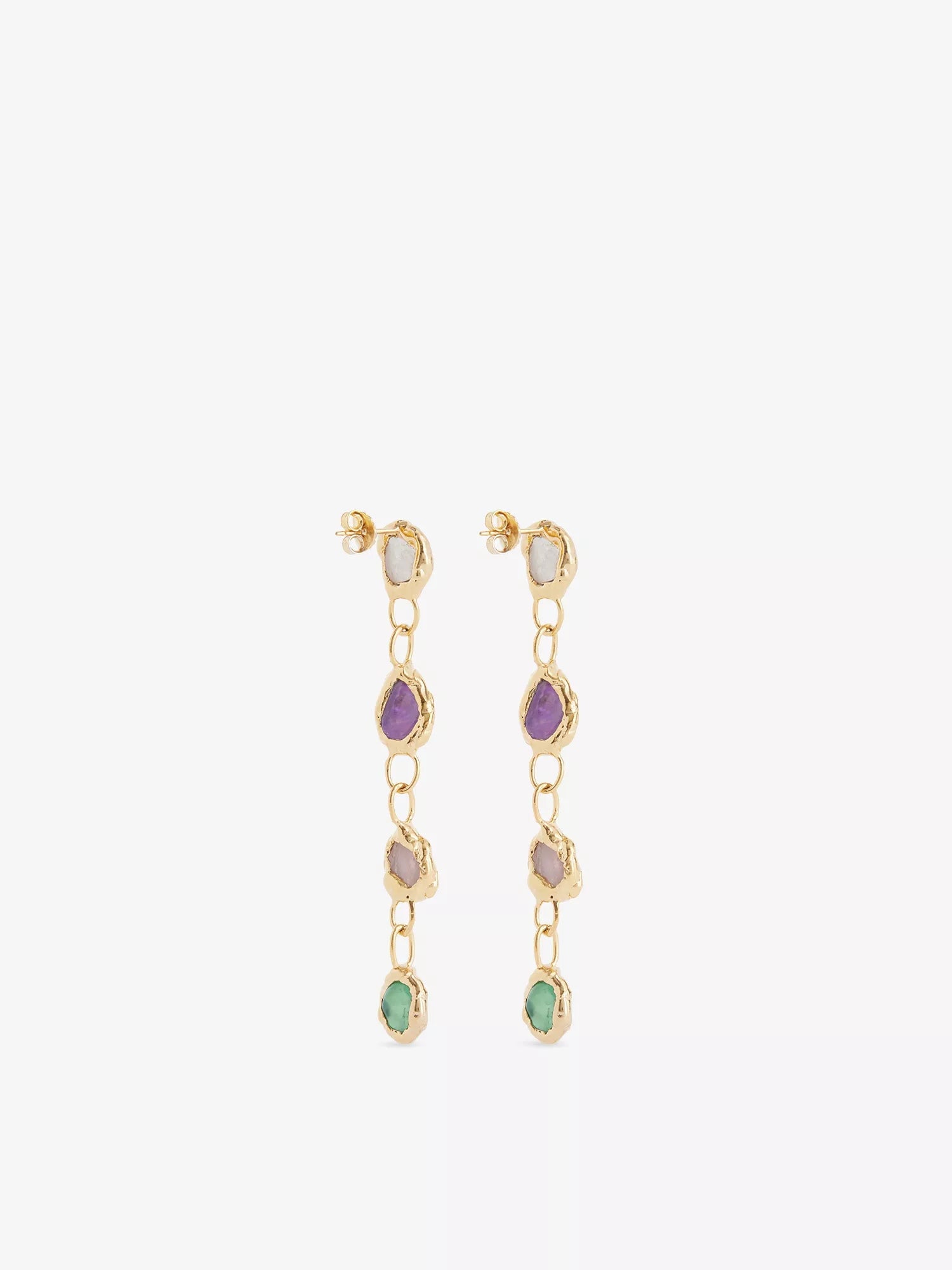 Gemstone Drop Earrings