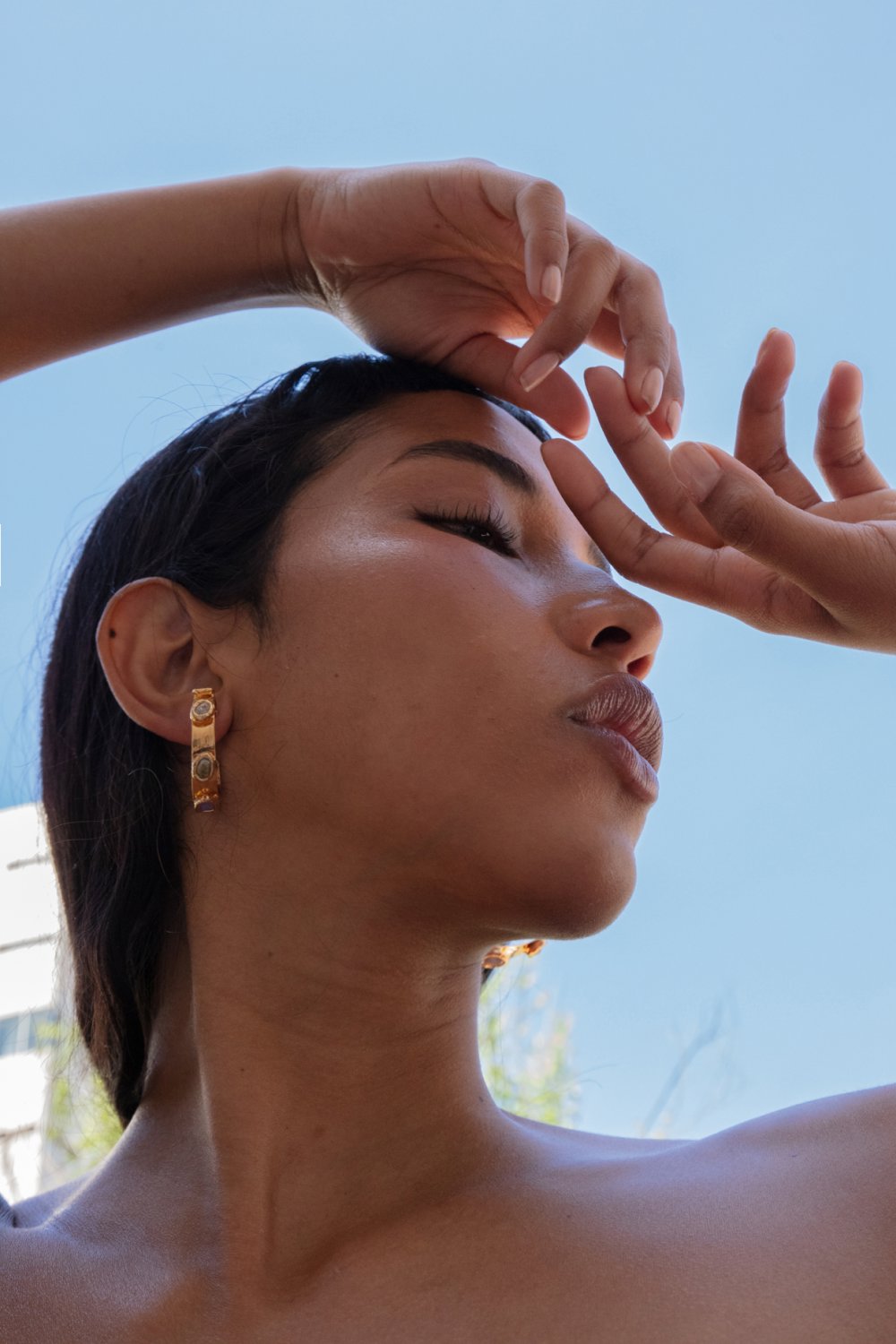 Gemstone Hoops Jewellery Tea & Tequila