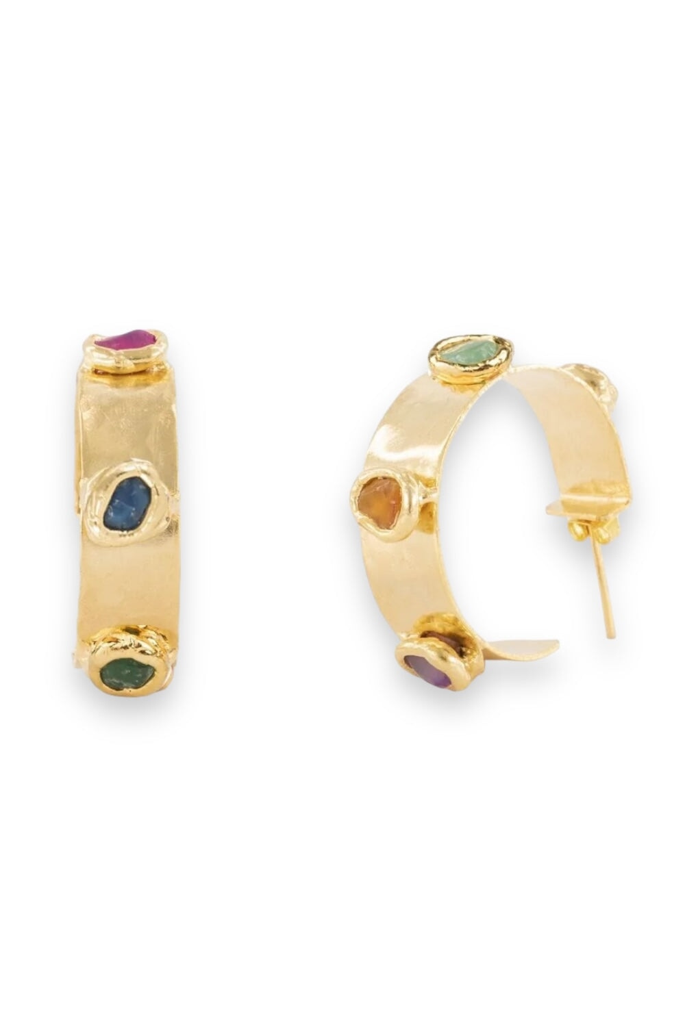 Gemstone Hoops Jewellery Tea & Tequila