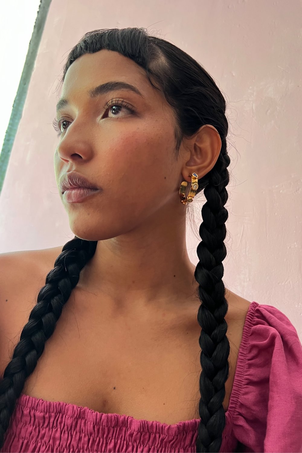 Gemstone Hoops Jewellery Tea & Tequila