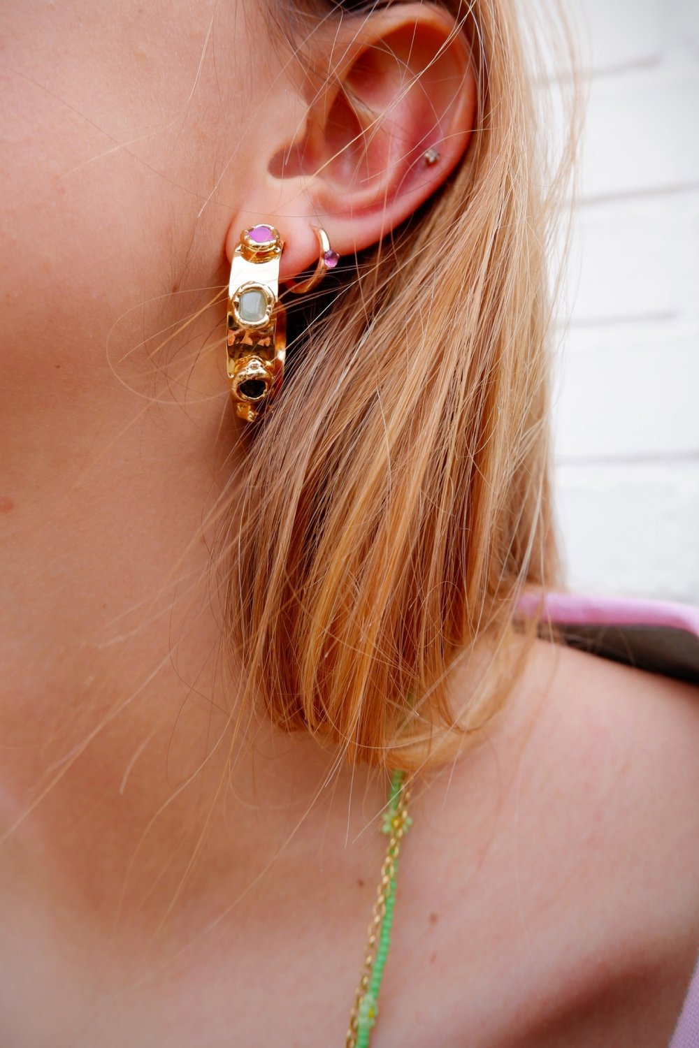 Gemstone Hoops Jewellery Tea & Tequila