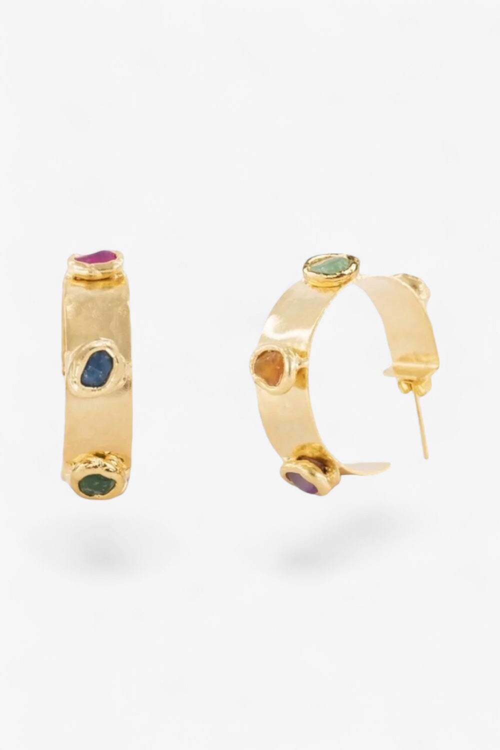 Gemstone Hoops
