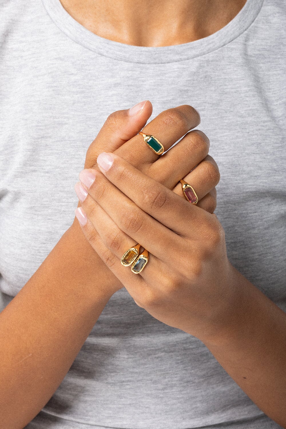 Lava Bar Ring Citrine