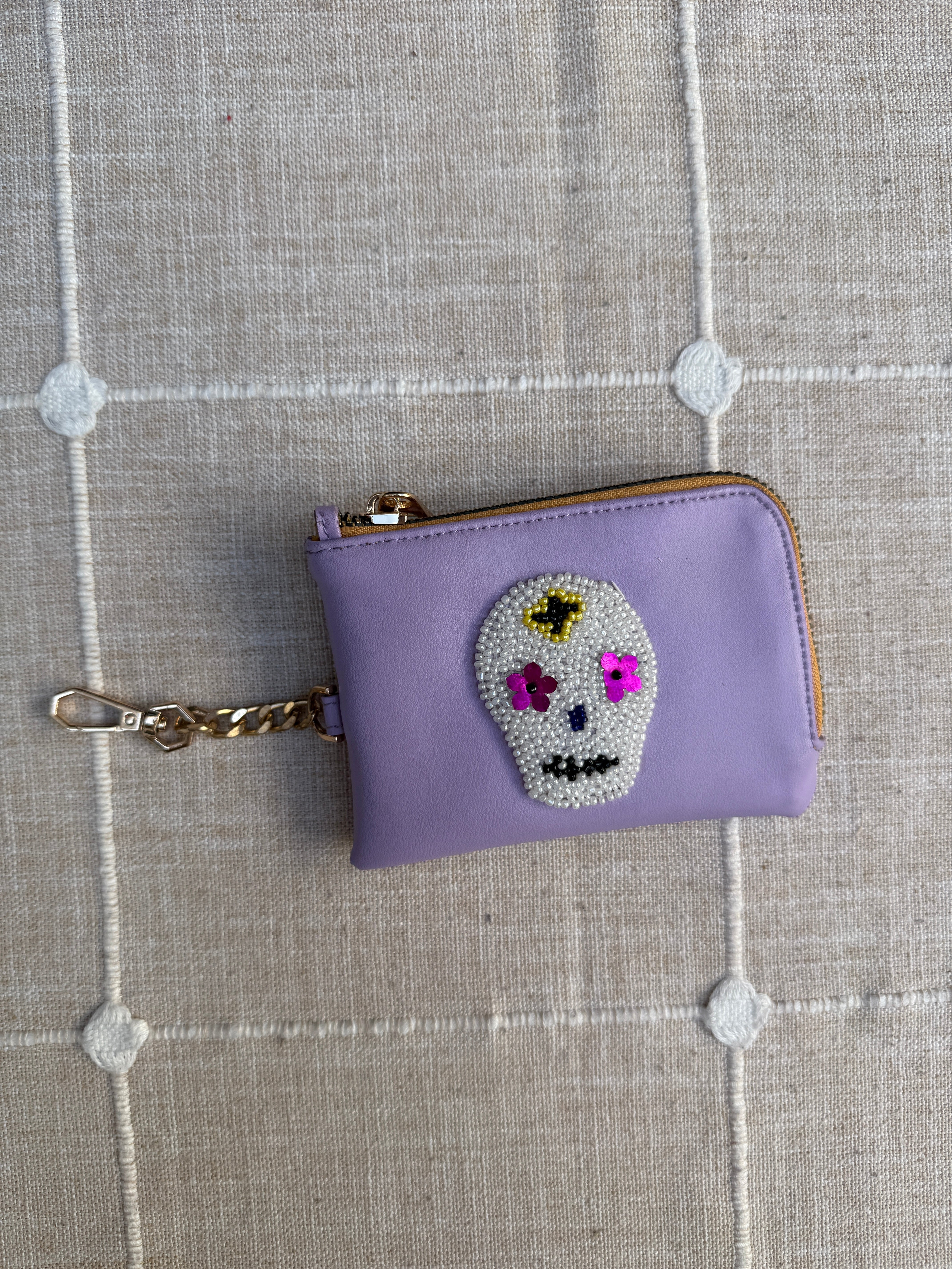 Lilac Skeleton Purse