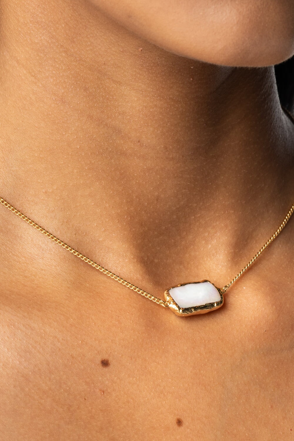 Mermaid Chakra Necklace in Gold