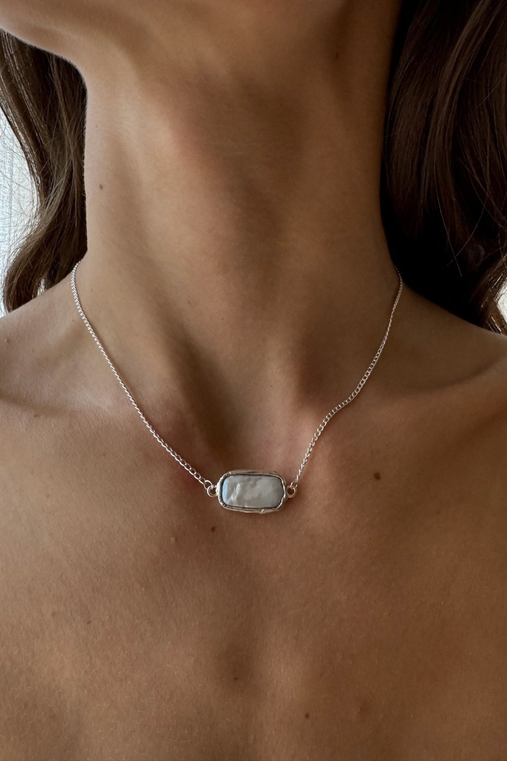 Mermaid Chakra Necklace in Silver