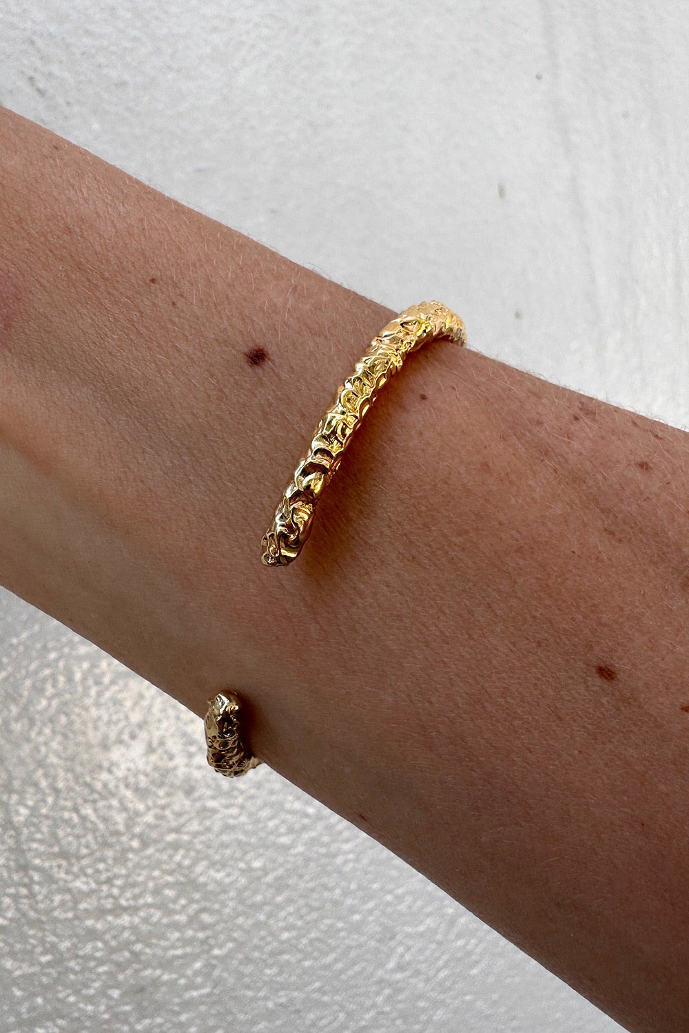 Molten Bar Bracelet in Gold