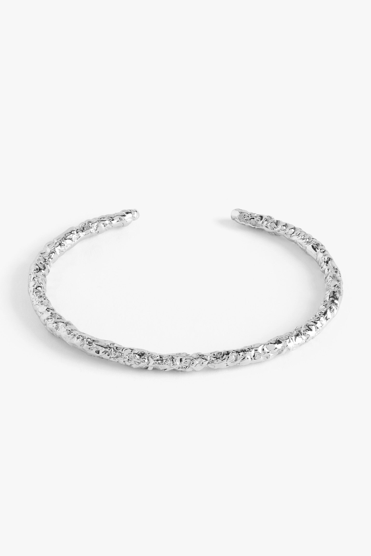 Molten Bar Bracelet in Silver