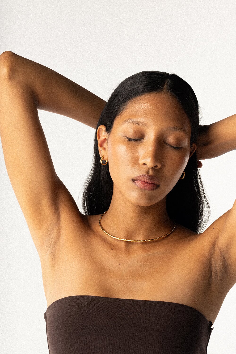 Molten Choker in Gold