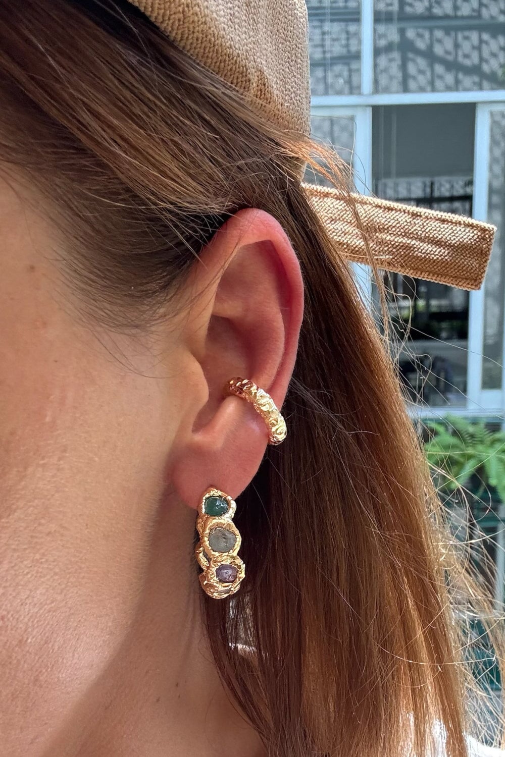 Molten Ear Cuff in Gold