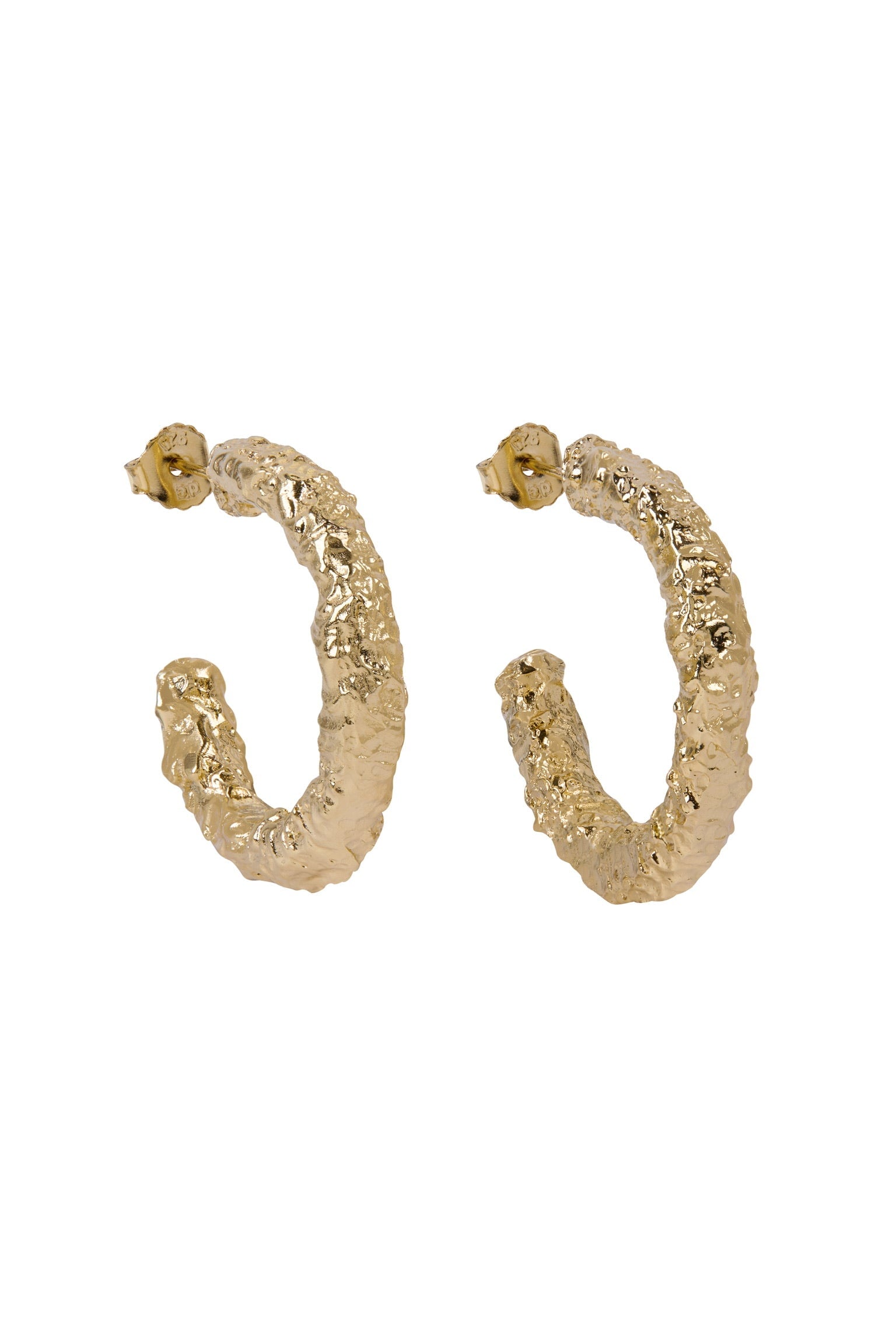 Molten Hoops in Gold
