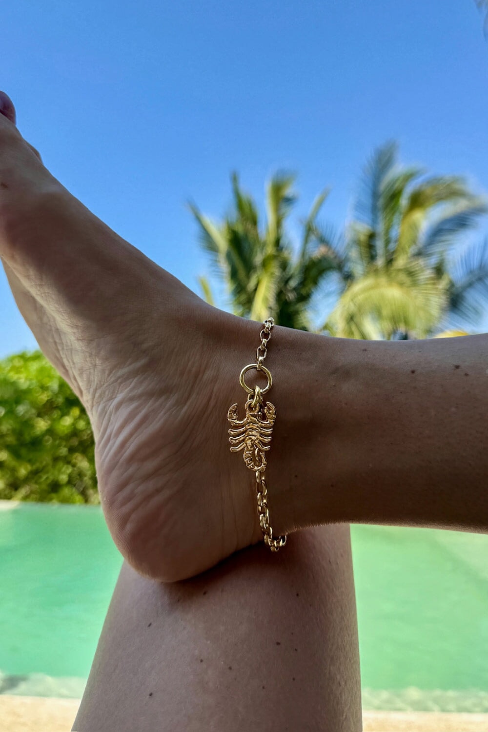 Oval Chain Anklet in Gold