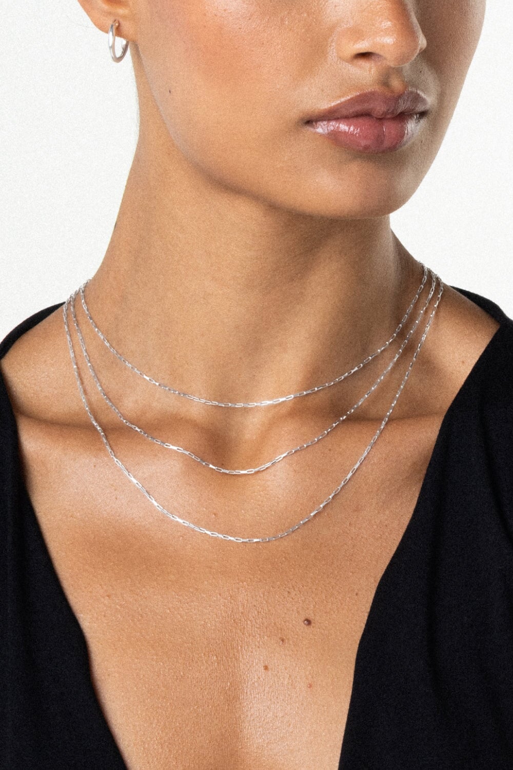 Paperclip Chain Necklace in Sterling Silver