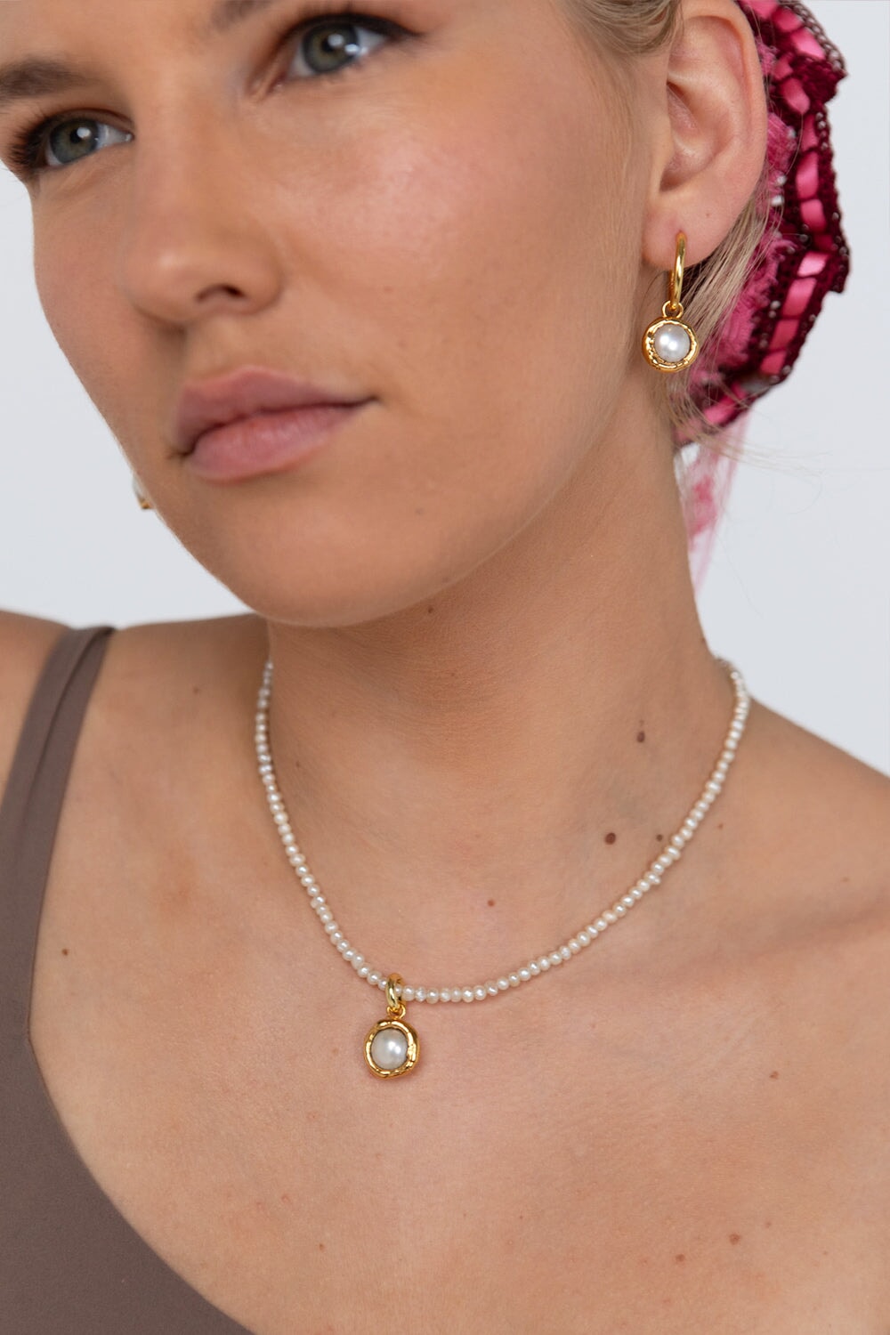 Pearl Charm in Gold