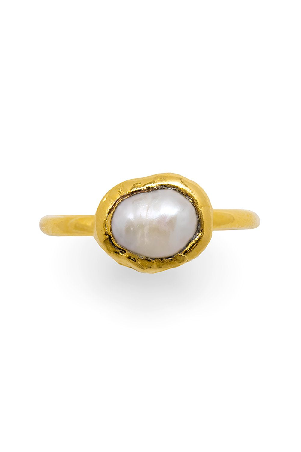 Pearl Ring in Gold