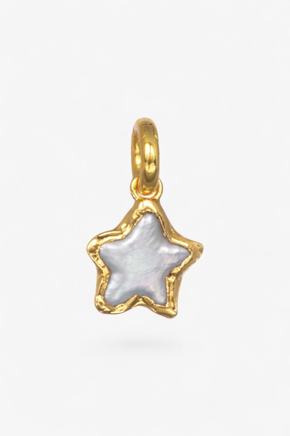 Pearl Star Charm in Gold