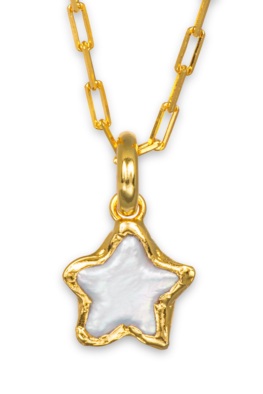 Pearl Star Charm in Gold
