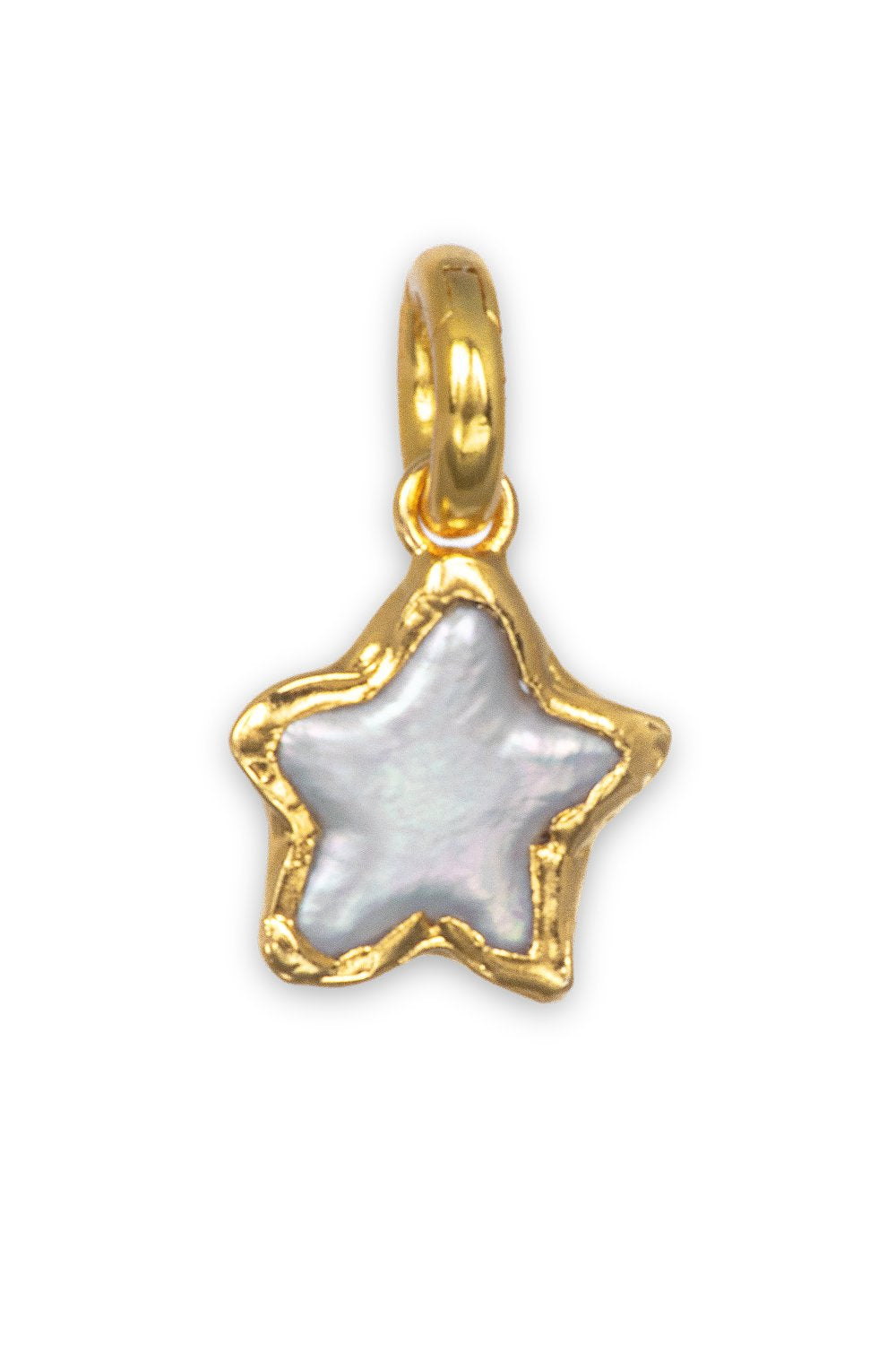 Pearl Star Charm in Gold